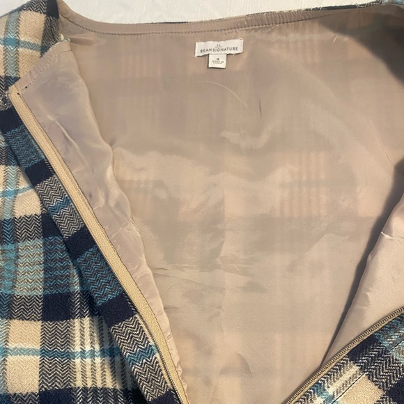 L.L. Bean Signature Fringe Flannel Tunic - Picture 3 of 4